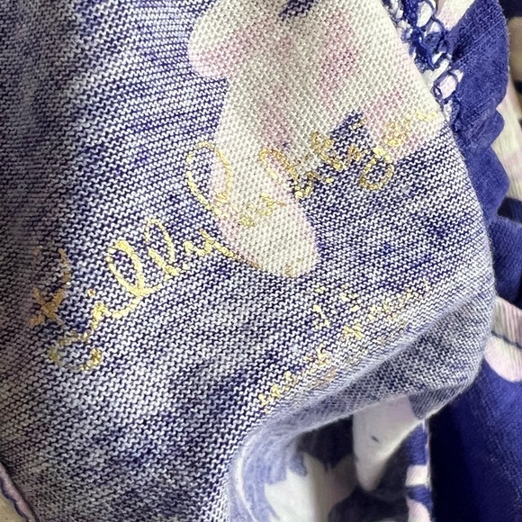 Lilly Pulitzer girls mini Alek dress turtle purple what the shell galaxy blue - Picture 6 of 7